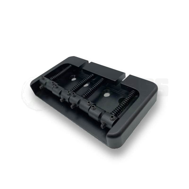 Hipshot B Style 4 String Bass Bridge - Black / Aluminium / .750" (19mm) image 1