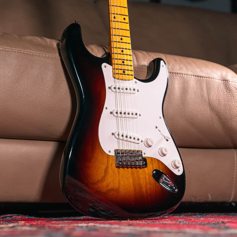 Fender Custom Shop LTD 70th Anniversary '54 Stratocaster NOS in Wide-Fade 2-Color Sunburst, Pre-Owned image 1