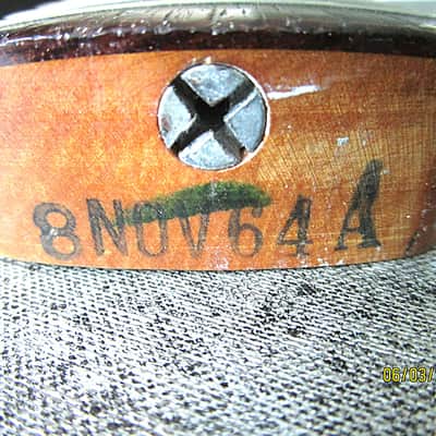 Fender Mustang Guitar, 1964, White, Kluson Tuners, Stackpole Pots, Case image 4