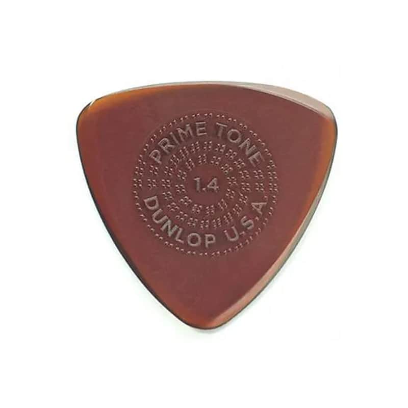 Dunlop 516P14 Primetone Small Tri Grip 1.4mm Triangle Guitar Picks (3-Pack) image 1