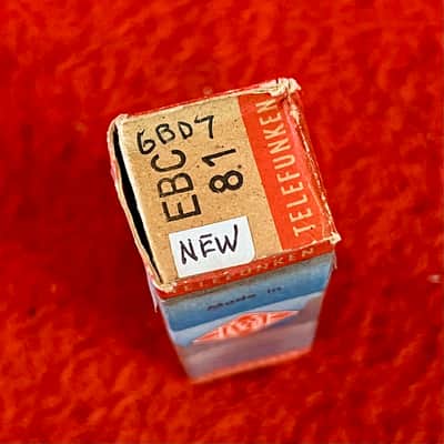 Telefunken EBC-81 6BD7-A 1950’s original vintage audio preamplifier valve tube image 2