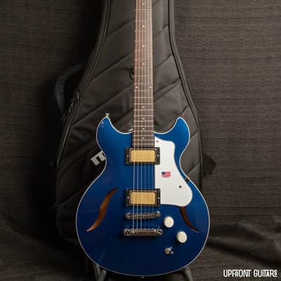 Harmony Comet Midnight Blue Semi-Hollow RW 2025 Electric w/Mono Vertigo Bag image 8