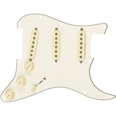 Fender Pre-Wired Stratocaster Pickguard Assembly w/Tex Mex Pickups - White/Black/White image 1