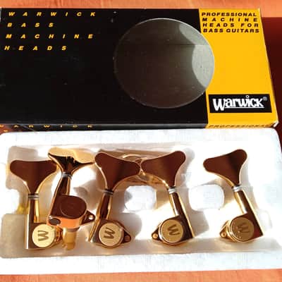 Warwick Streamer Bass Original NOS tuners 5 string 3+2 Made by Gotoh 1990s Gold image 1