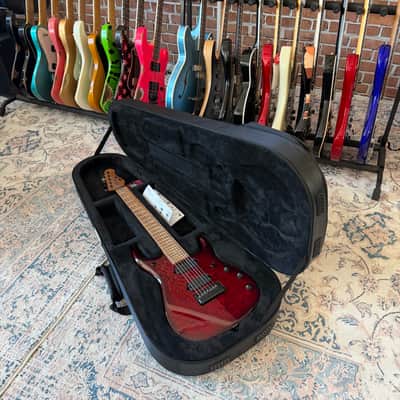 Ernie Ball Music Man JP15 7-String Electric Guitar - Red Tide Quilt image 8
