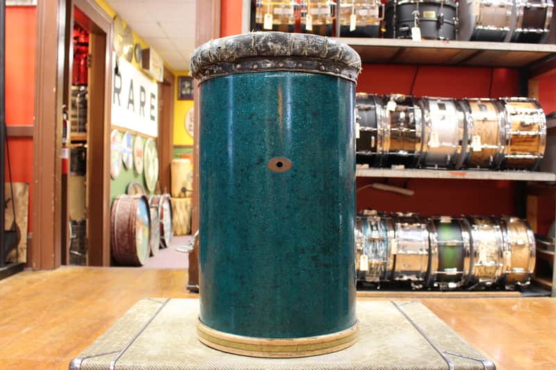 1950s Slingerland 23x14 Drum Throne in Sparkling Aqua image 1