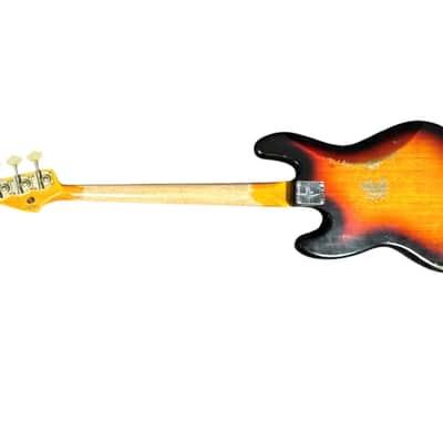 Fender Custom Shop Time Machine Heavy Relic 1961 Jazz Bass, Faded Bleached 3 Tone Sunburst /Rosewood SIMILAR ON ORDER ETA Dec. 2026 image 13