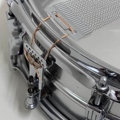 VINTAGE LUDWIG 1960s Acrolite Snare Drum 14"x5" Aluminum image 5