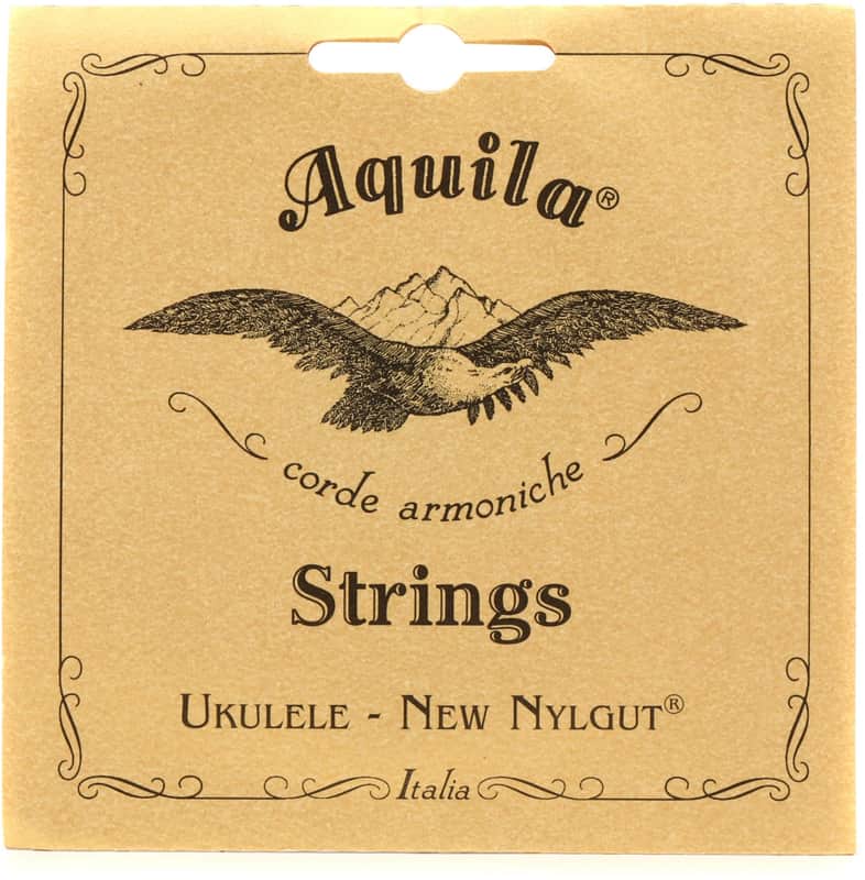 Aquila USA 23U Baritone Ukulele Strings - High G (3-pack) Bundle image 1