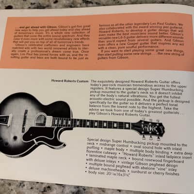 Gibson Look Ahead To Gibson Brochure 70s Howard Roberts gospel L6-S Les Paul signature Guitar & Bass image 6