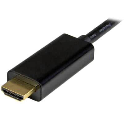 StarTech.com 6ft (2m) DisplayPort to HDMI Cable - 4K 30Hz - DisplayPort to HDMI Adapter Cable - DP 1.2 to HDMI Monitor Cable Converter - Latching DP Connector - Passive DP to HDMI Cord (DP2HDMM2MB) image 3