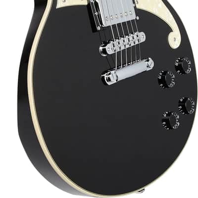 D'Angelico Premier Brighton Electric Guitar - Black Flake image 3