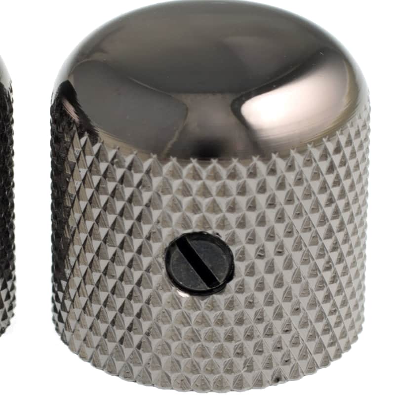 (1) GOTOH VK1-18 Dome Knob for 6mm Pots Guitar or Bass - Cosmo Black image 1
