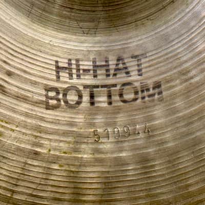 15” 1975 Paiste 2002 BLACK LABEL Hihats 961g 1130g Golden Patina! image 7