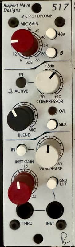 Rupert Neve Designs Portico 517 500 Series Mic Pre / Compressor Module 2011 - Present - White image 1