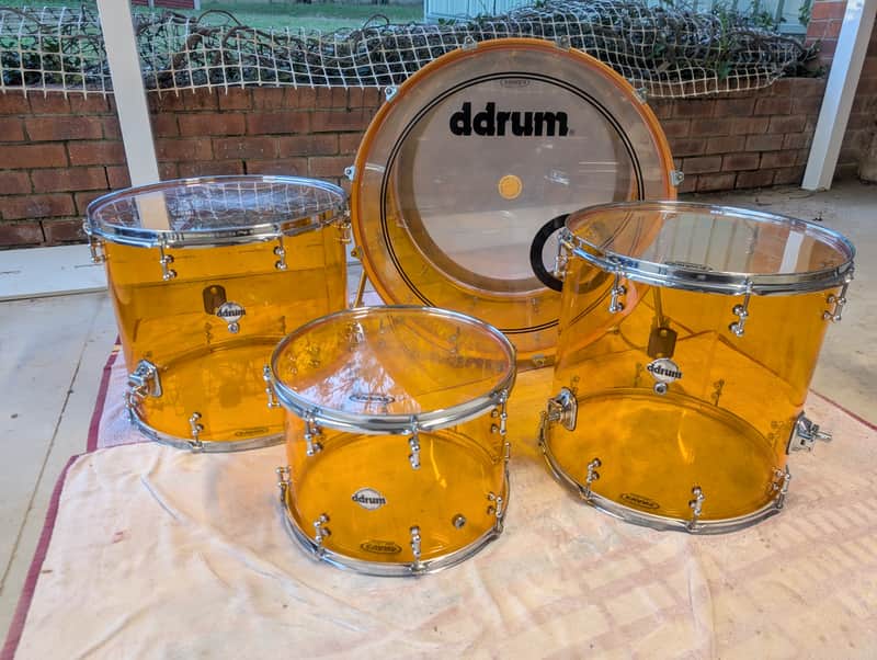 ddrum Diode Dominator (2006-2010s) - Orange Acrylic John Bonham Replica image 1