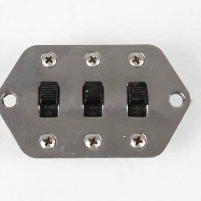 1960s Vintage Fender Jaguar Pickup Selector Switches Control Plate Chrome USA 1960's Pre-CBS image 1