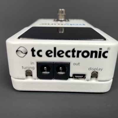 TC Electronic PolyTune V1 Polyphonic Guitar Tuner Pedal White True Bypass w/ Box image 5