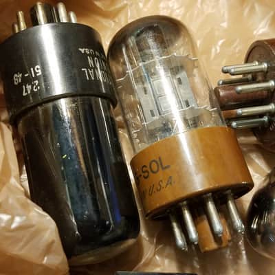 Tung-Sol etc. ONE (1) 6SL7WGT dual triode AT1000 TESTED Vacuum Tube Military 6SL7 JAN rugged premium 1941-1975 image 5