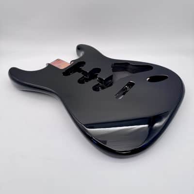 HooDoo Stratocaster Body 2-Piece Alder Black hsb6436 image 3