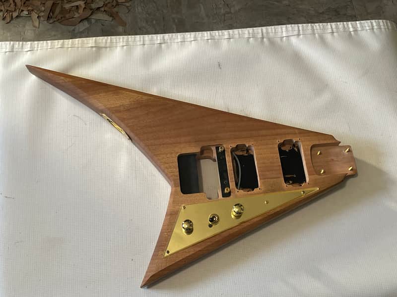 2020's Jackson JS32 RR Rhoads Natural Wood Semi Loaded Guitar Body Floyd Ready image 1