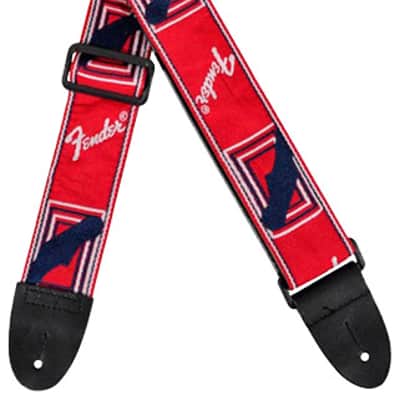 Sangle Monogrammed Rouge / Bleu Fender image 1