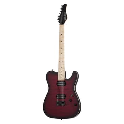 Schecter USA PT Custom-II Electric Guitar Transparent Burgundy Burst - Open Box image 2
