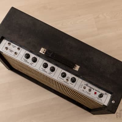 1966 Harmony H415 Valco-Made Vintage 2x12 Tube Amp w/ Tremolo & Oxford Speakers, Serviced image 3