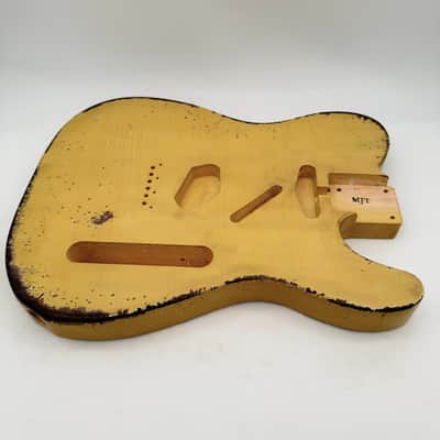 MJT Telecaster Body Relic Nitro Butterscotch Light mjt6699 image 2