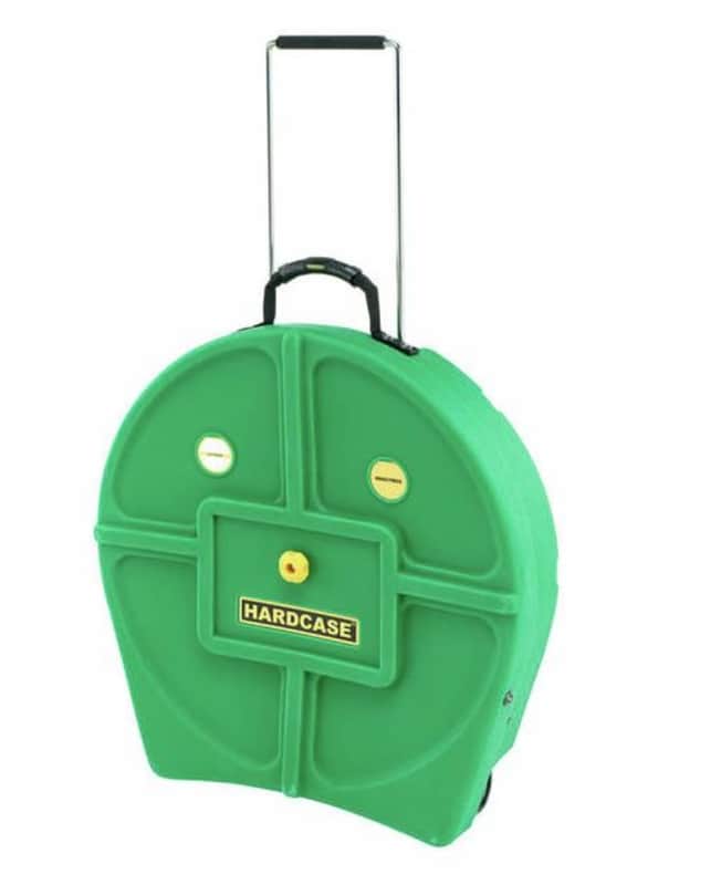 Hardcase HNP9CYM22DG With Wheels Coloured Cymbal Case Dark Green image 1