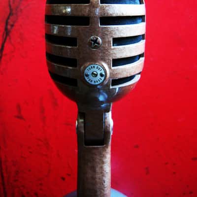 Vintage RARE 1950's Ampro 18502 / E.V 950 crystal microphone w Shure S-36 stand image 11