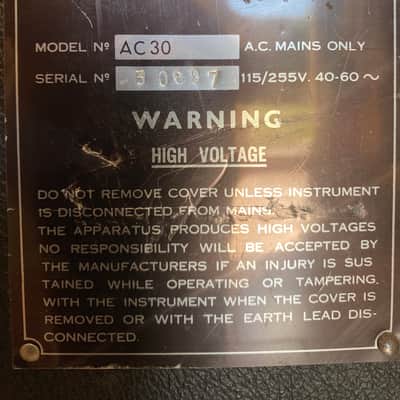 Vox AC30 1972 - Black image 4