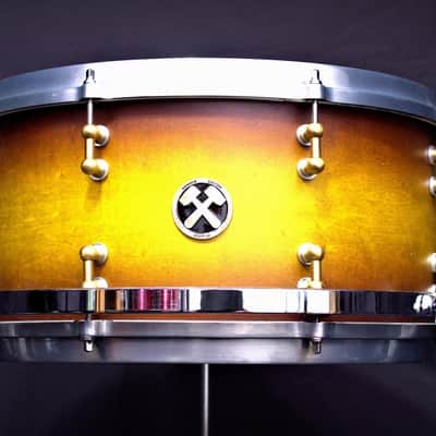 Hammer Custom Drums 5 Piece 2024 Satin Tobacco Lacquer image 4