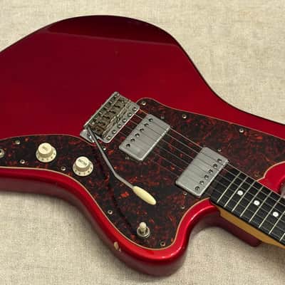1997 Squier Jagmaster Vista Series Candy Apple Red 24" Scale 1st Issue MIJ Japan image 5