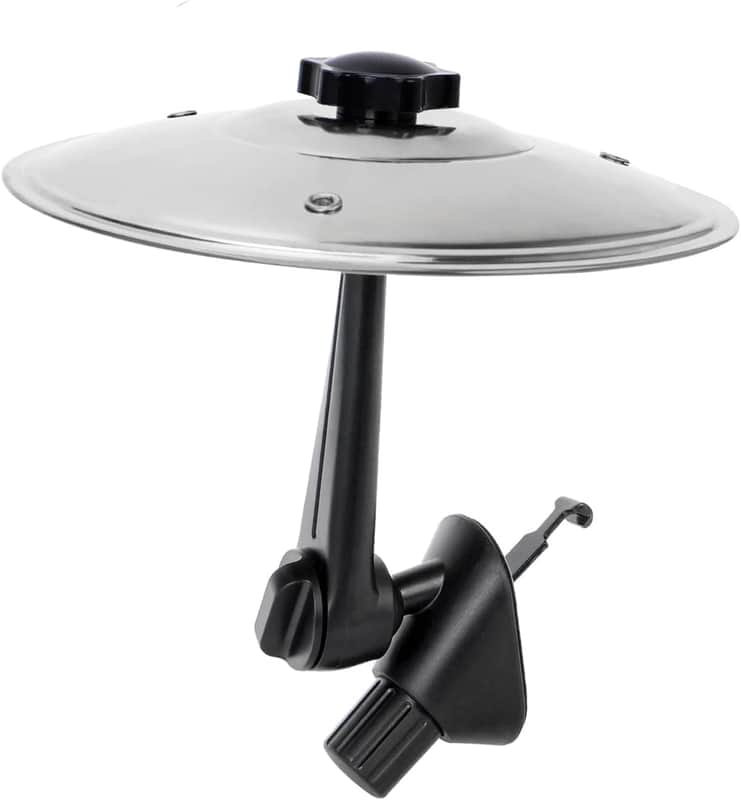 Car Cymbal Air Vent - Clip-On Mini Car Symbol Drum for Music Lovers & Drummers, Car Crash Cymbal for All Types of Vehicles, Easy Installation and Rugged (Silver) image 1