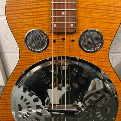Dobro Hound Dog Deluxe Roundneck 2010s - Vintage Brown w/ Fishman Pickup image 2