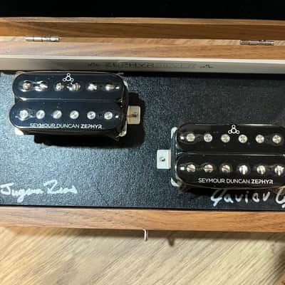 Seymour Duncan Zephyr Silver Humbucker Set 11109-03-B Black 2012 w/ Original Wood Box image 8
