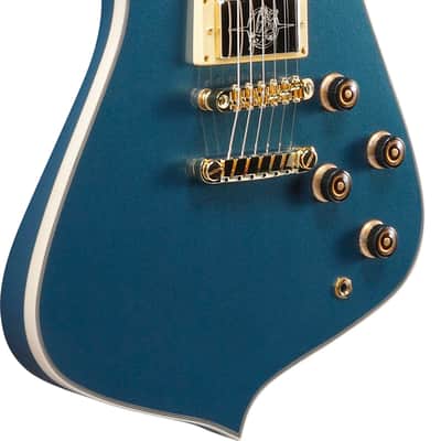 IBANEZ IC420-ABM Iceman E-guitar Antique Blue Metallic Incl. Gigbag B-Stock image 8