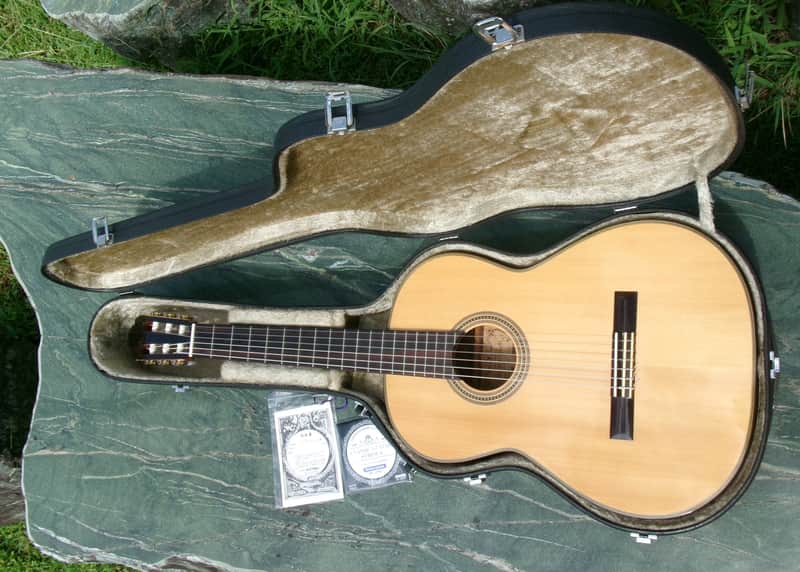 1986 Kazuo Yairi H-5 Hermann Hauser Model Classical Guitar - Natural+Hard Case image 1