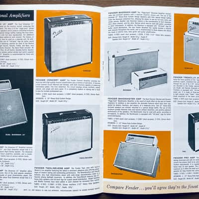 Fender Reprint Insert Catalogue 1963-64 Down Beat Magazine image 3