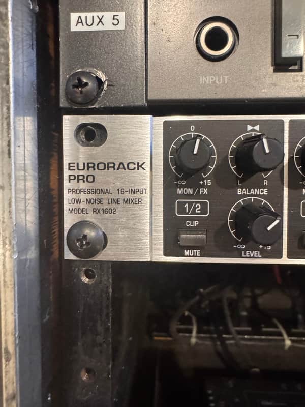 Behringer Eurorack Pro RX1602 16-Input Line Mixer 2010s - Standard image 1