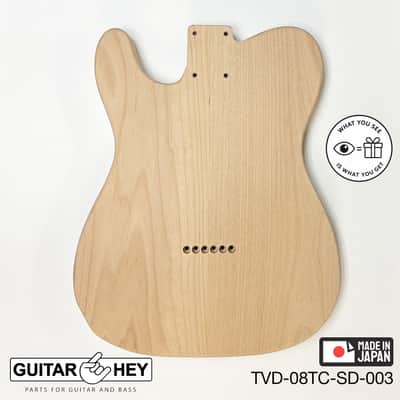 NEW Hosco JAPAN Unfinished Telecaster 62's Style Body, 2-piece - SANDED #003 image 2