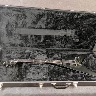 LTD Hex-7 Nergal Signature 7-String Electric Guitar Matte Black w/ Flying V Case image 20