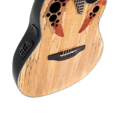 Ovation Celebrity Elite Plus E-Acoustic Guitar CE44P-SM Natural Spalted Maple (CE44P-SM-G) image 7