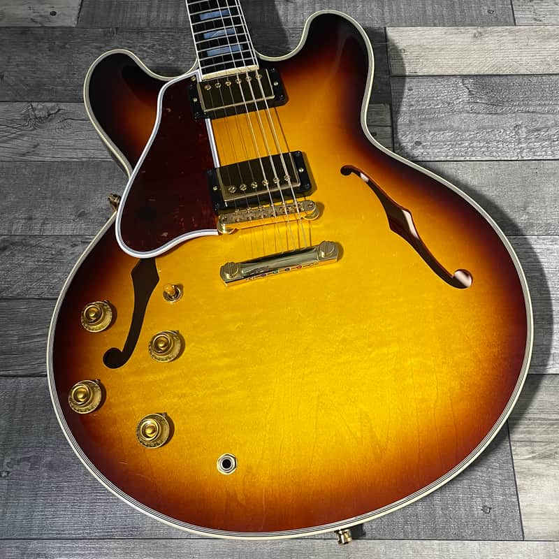 2022 Gibson Custom 1959 ES-355 VOS Left Handed - Vintage Sunburst image 1