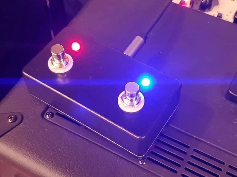 Custom Replacement Footswitch for Peavey EVH 5150, 6505 Series Red/Blue (With Cable) image 1