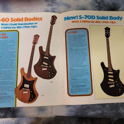 Vintage RARE 1978 Guild 12 Page Electric Guitar and Bass Catalog Case Candy! image 5