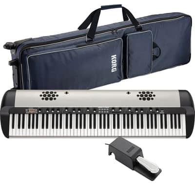 Korg SV2-SP 88-key Piano with Speaker (DS-2H Pedal Included), Korg SC-Kross2 88 Case Bundle