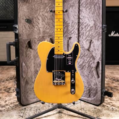 Fender American Professional II Telecaster Electric Guitar - Butterscotch Blonde with Hardshell Case image 13