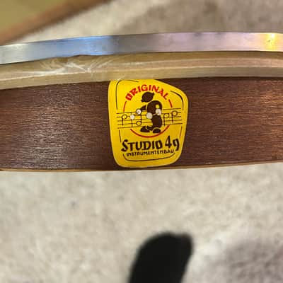 Studio 49 Vintage 19" Hand Drum Instrumentenbau - Natural Skin and Hardwood image 3